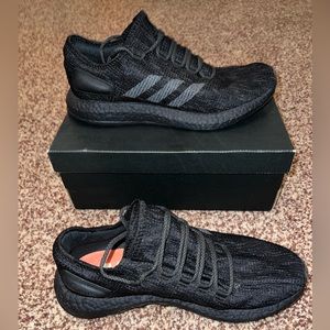 Adidas boost black shoes
